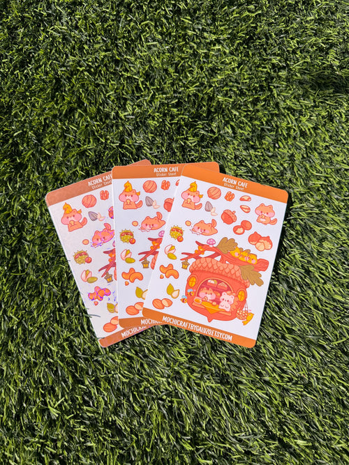 Acorn Cafe | Scrapbooking | Sticker Sheet | Kiss Cut