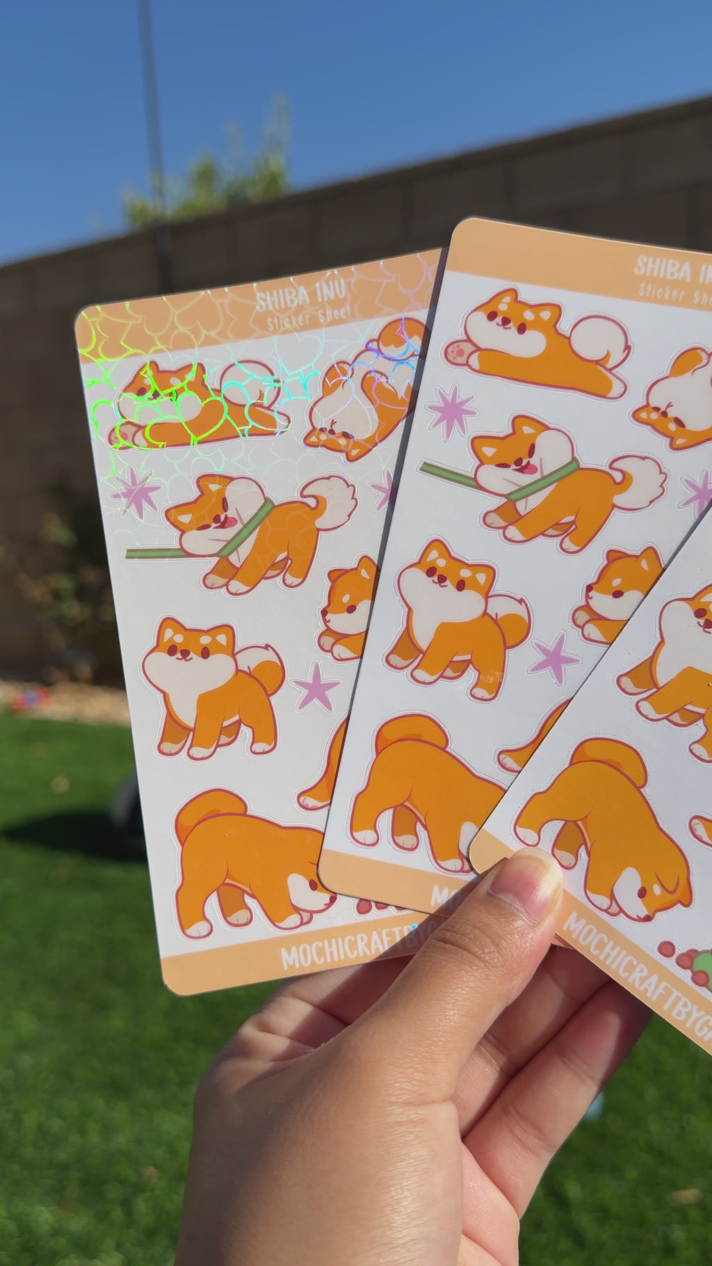 Shiba Inu | Scrapbooking | Sticker Sheet | Kiss Cut